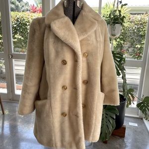 Vintage Faux Fur Coat size M/L